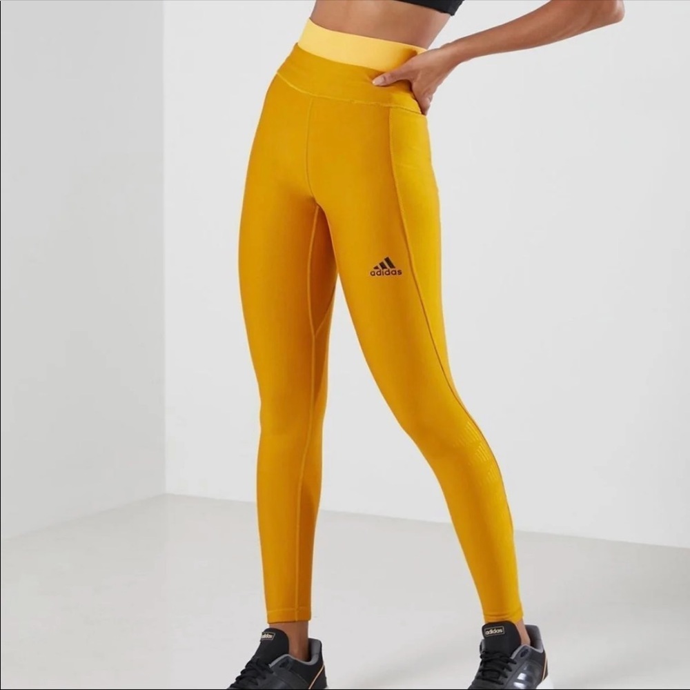 Adidas mustard yellow leggings